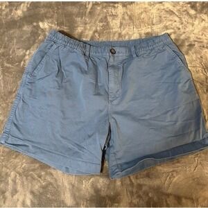 Chubbies Blue Elastic Waist Cotton Shorts Men's XL Casual Beach Vacation
